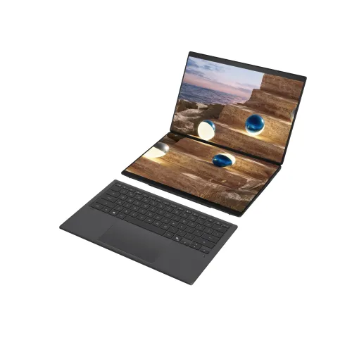 Laptop Asus ZenBook Duo UX8407AA-SN138WS (Intel® Core™ Ultra X9 388H | 32GB | 1TB | Intel Arc | 14 inch 3K 144Hz | Win 11 | Office | Xám)